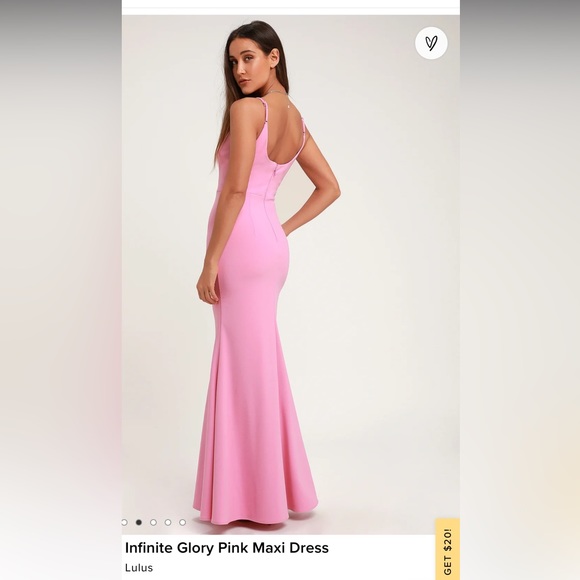 Beautiful pink maxi dress- NWT - Picture 2 of 4